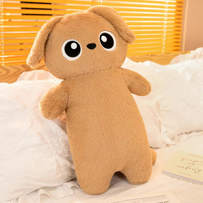 Giant Kawaii Ginger Black Gray Doll-Shape Dog Plushies