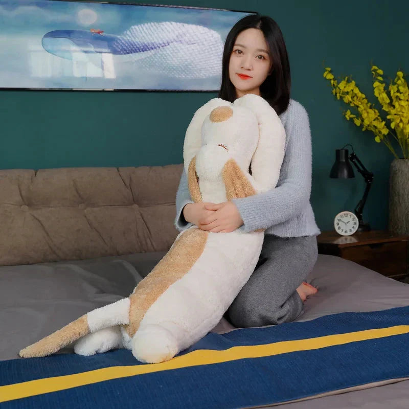 Giant Long Fluffy Spotty Dog Plushies