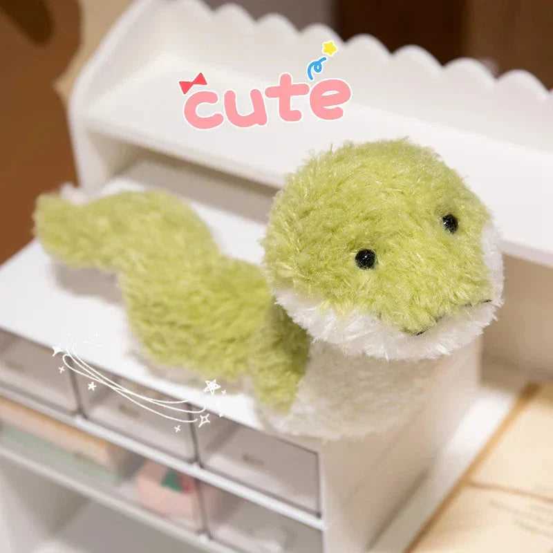 Green Soft Fluffy Snake