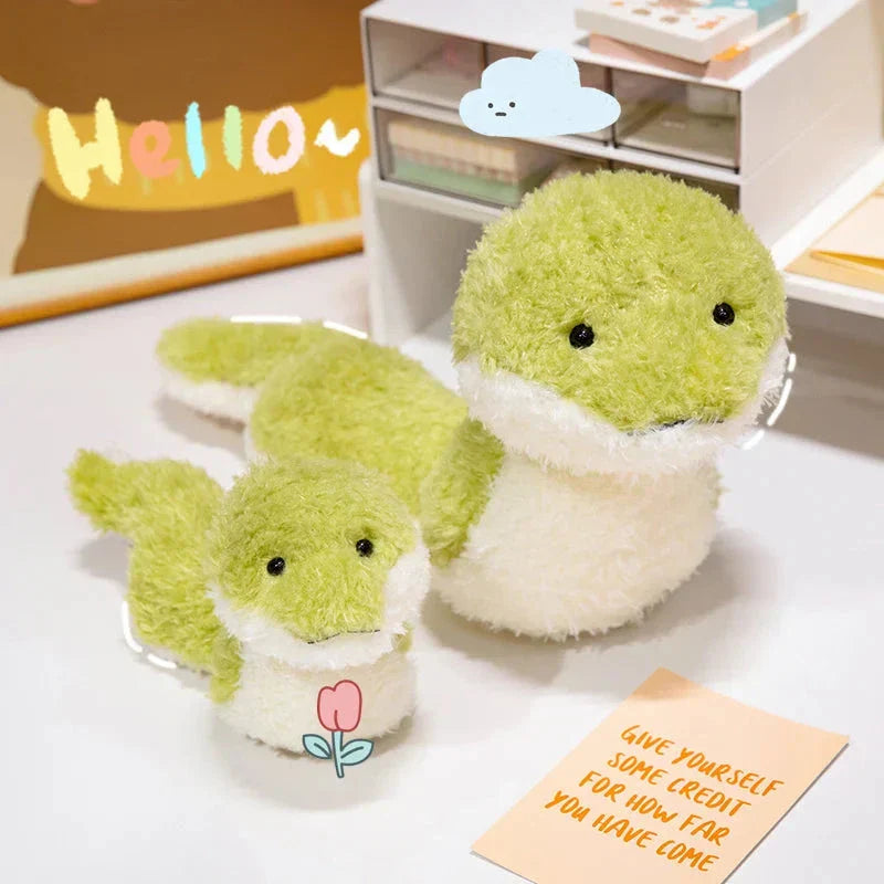 Green Soft Fluffy Snake