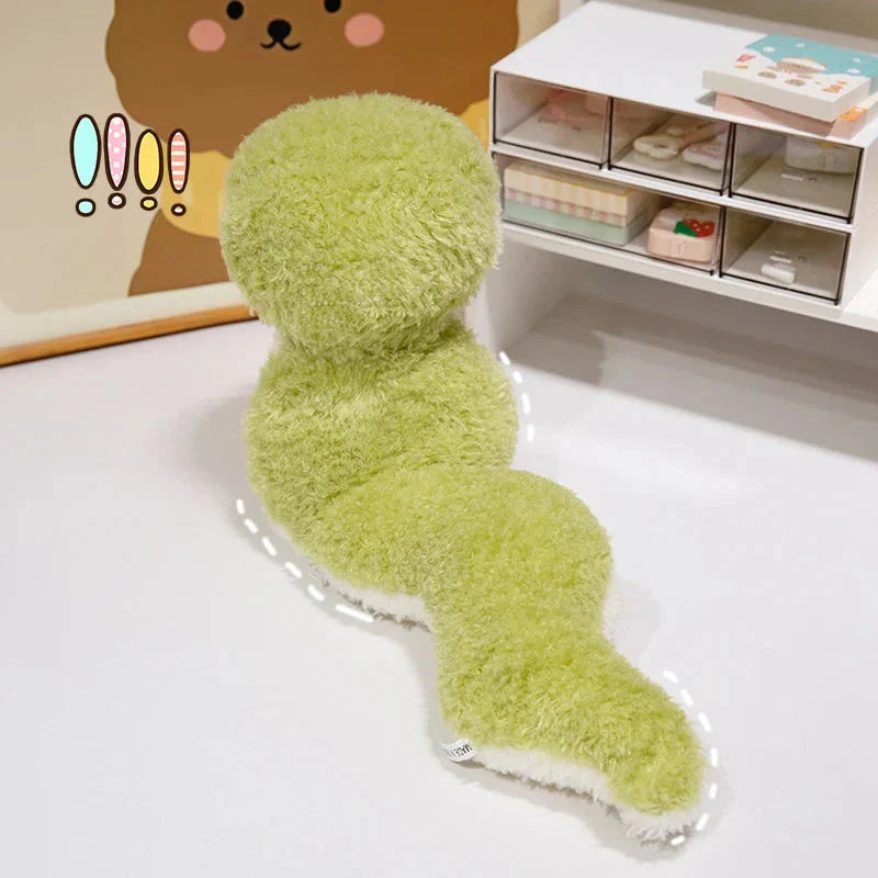 Green Soft Fluffy Snake
