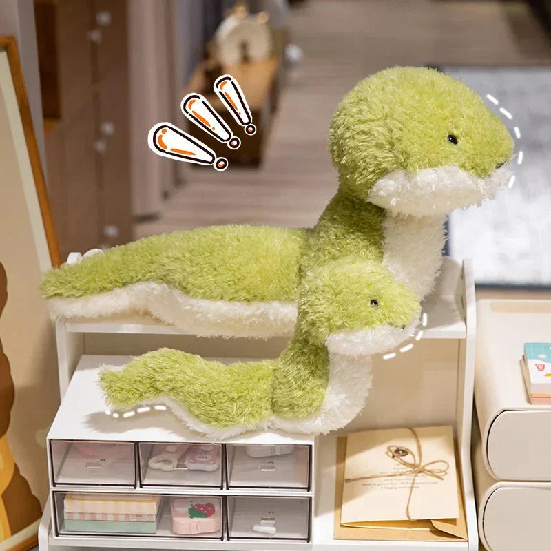 Green Soft Fluffy Snake