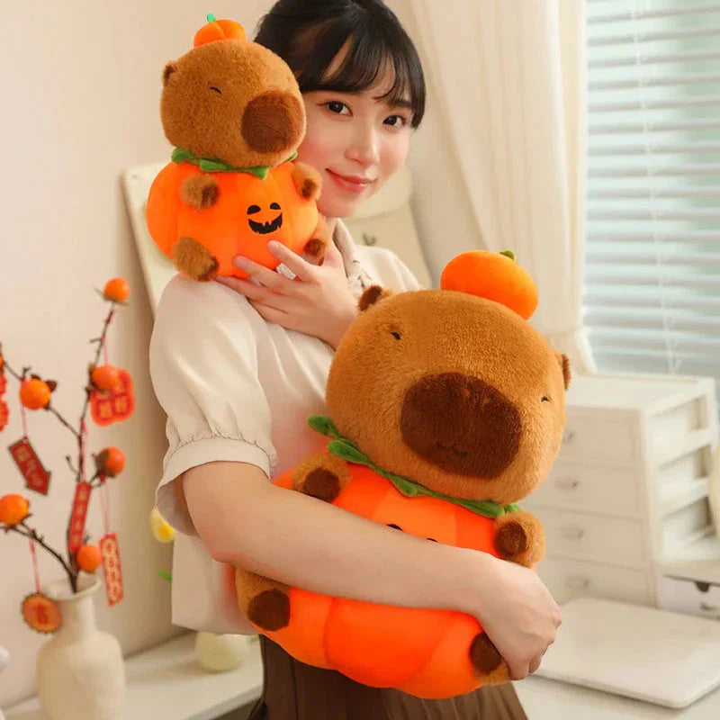 Halloween Pumpkin Party Capybara Plush