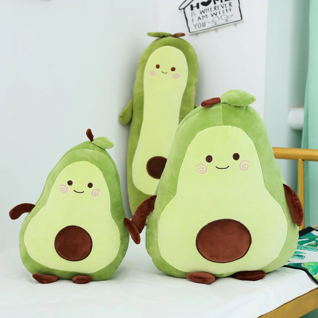 Happy Green Avocado Plushie