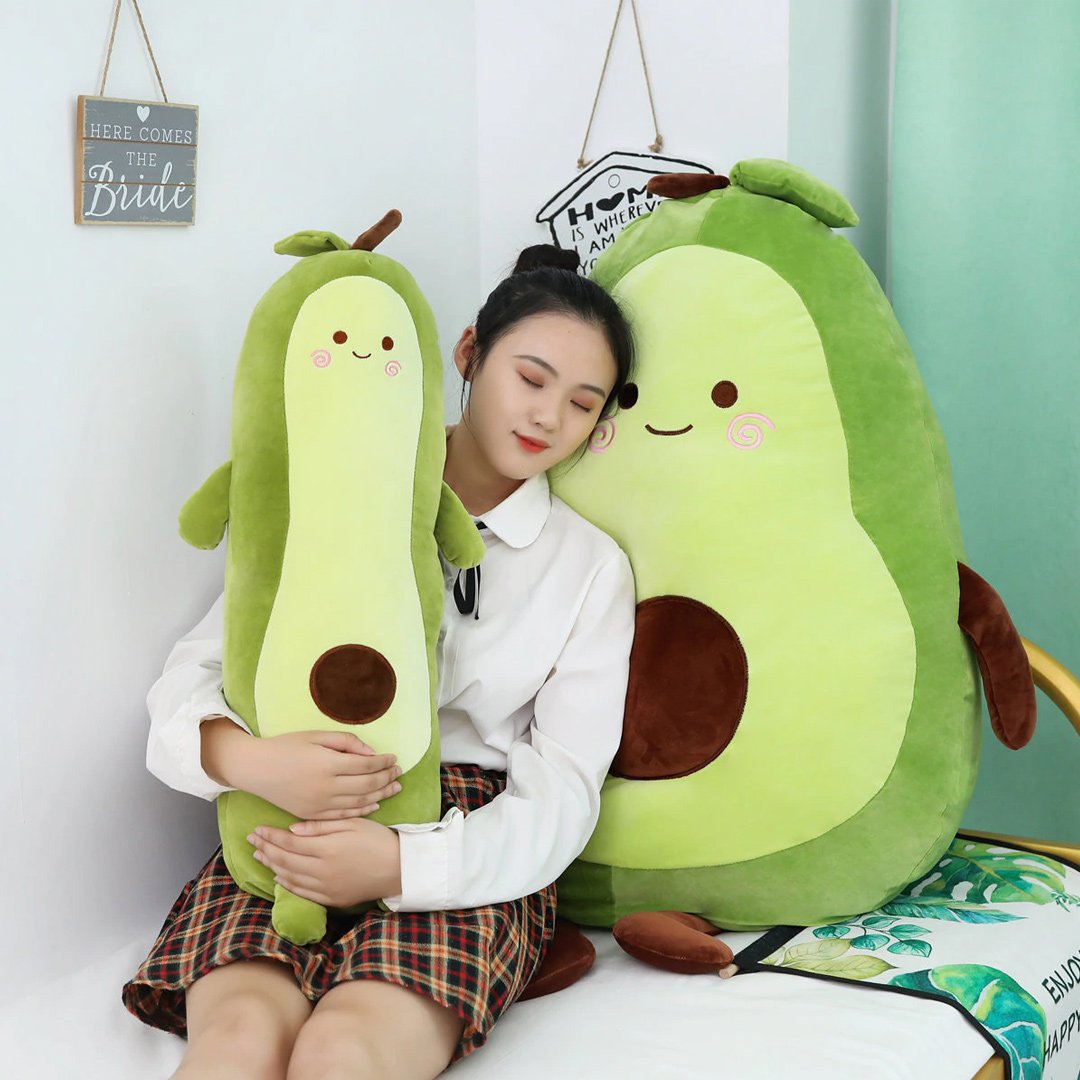 Happy Green Avocado Plushie
