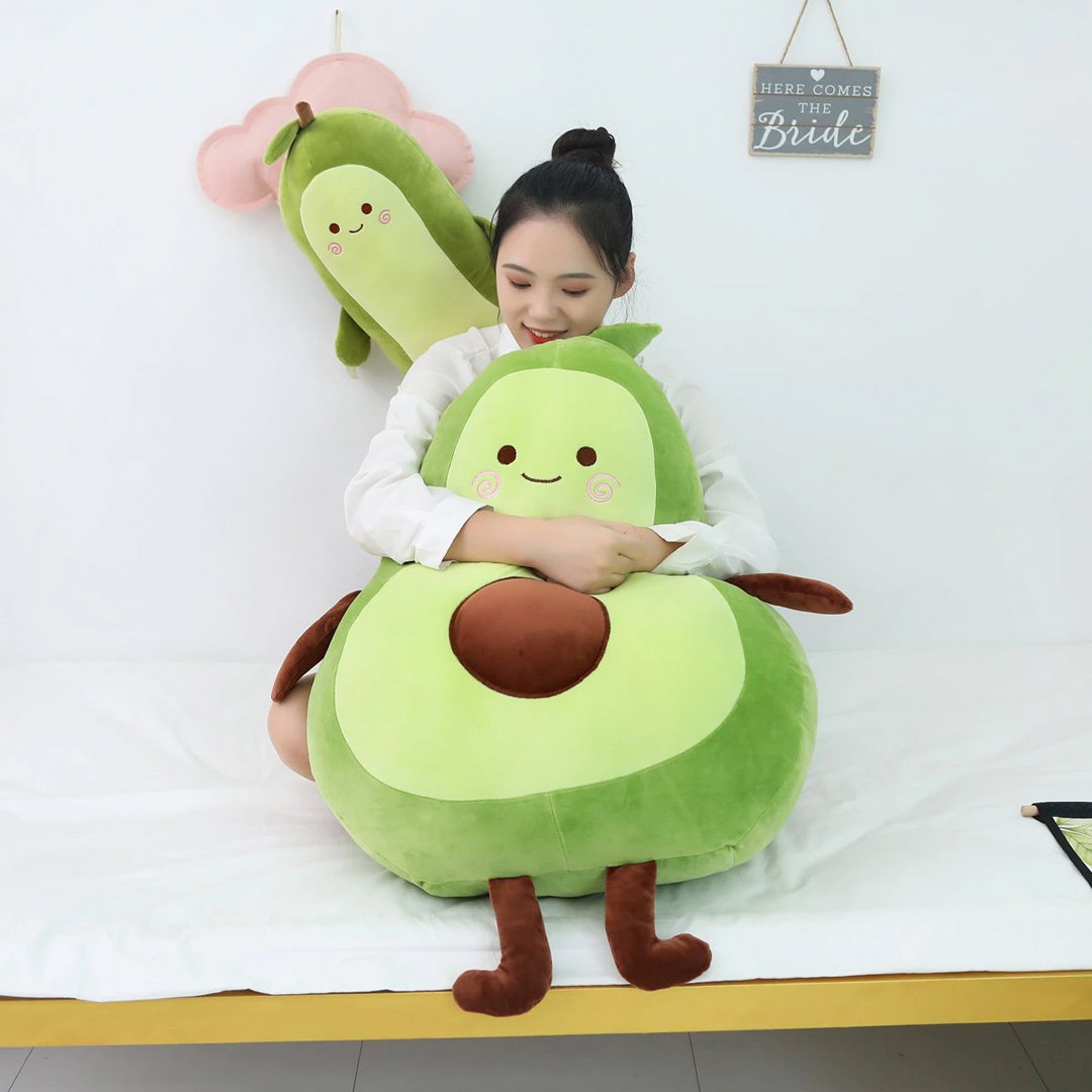 Happy Green Avocado Plushie