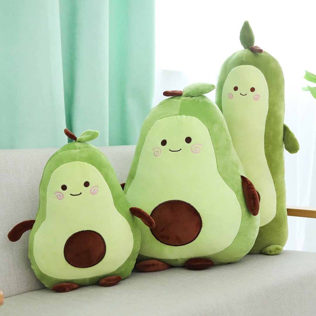 Happy Green Avocado Plushie