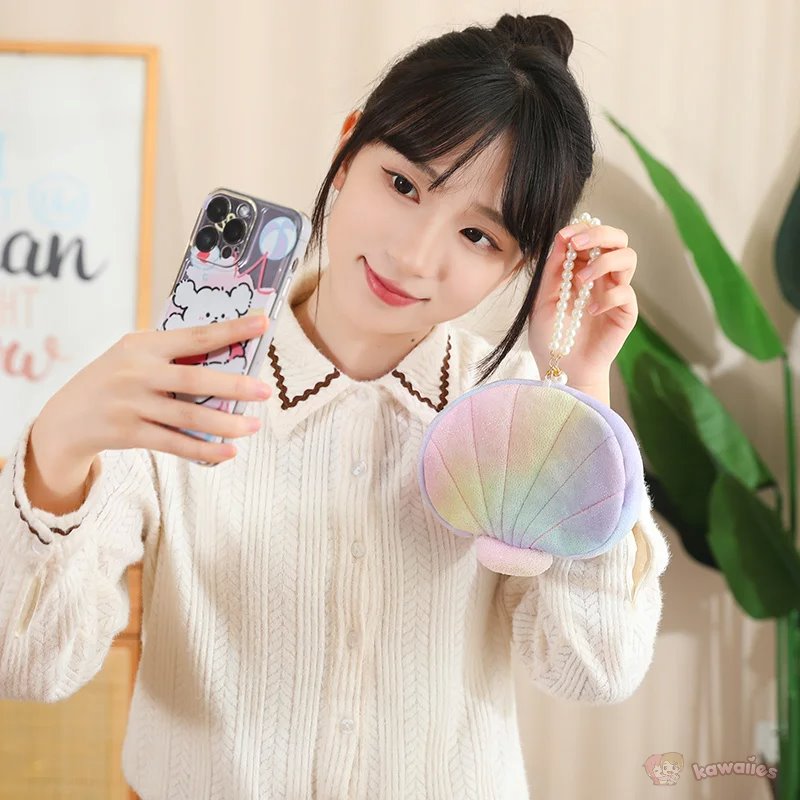 Jeju the Pig hiding in Shell Plushie