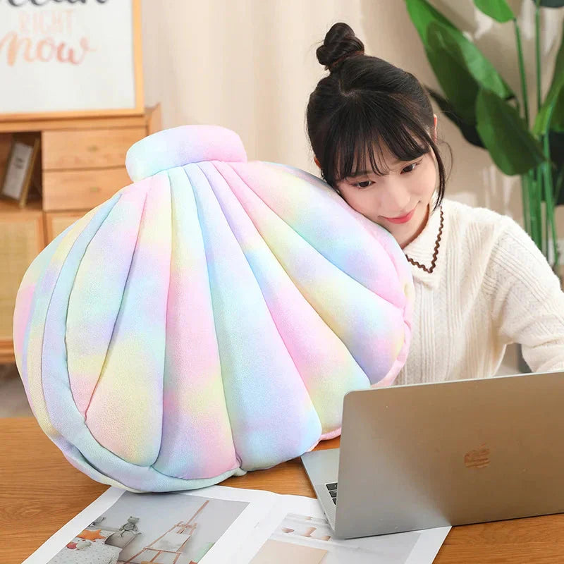 Jeju the Pig hiding in Shell Plushie