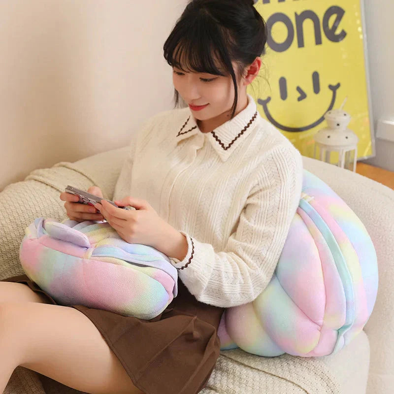 Jeju the Pig hiding in Shell Plushie