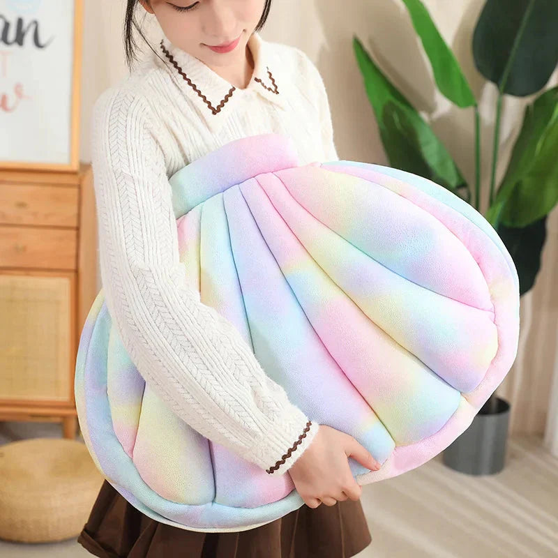 Jeju the Pig hiding in Shell Plushie