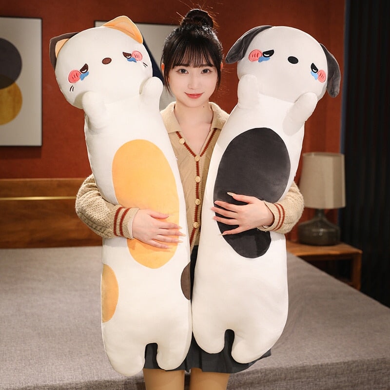 Kawaii 100cm Long Snuggly Dog Cat Pig Plushie Collection