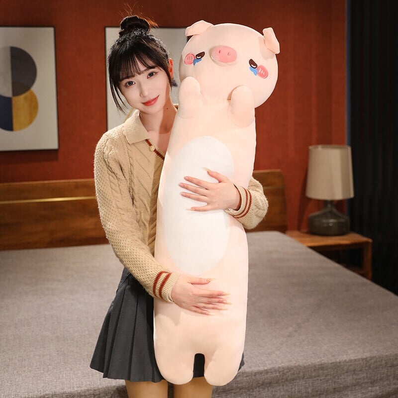 Kawaii 100cm Long Snuggly Dog Cat Pig Plushie Collection
