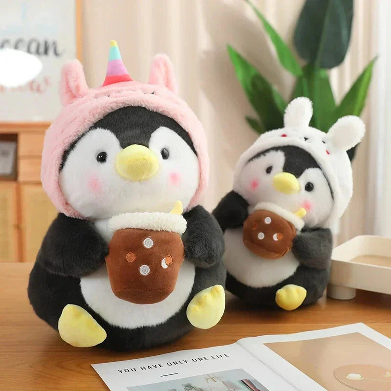 Kawaii Baby Penguin Plushies with Hats