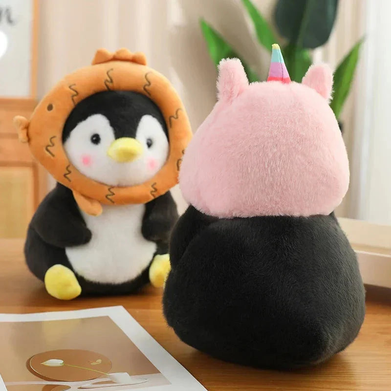 Kawaii Baby Penguin Plushies with Hats