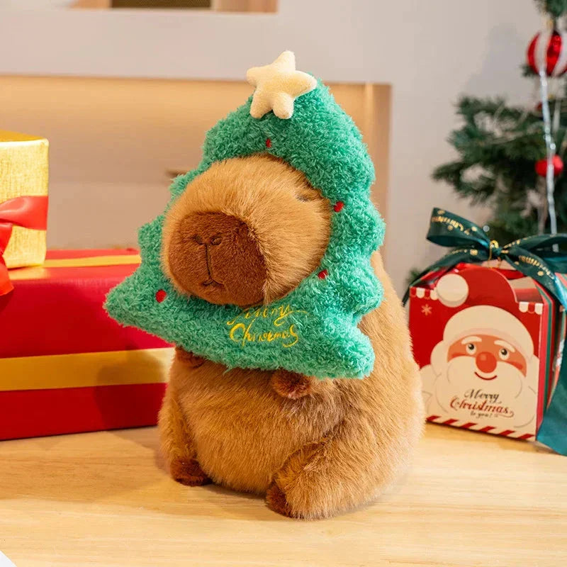 Kawaii Capybara Christmas-themed Plushies