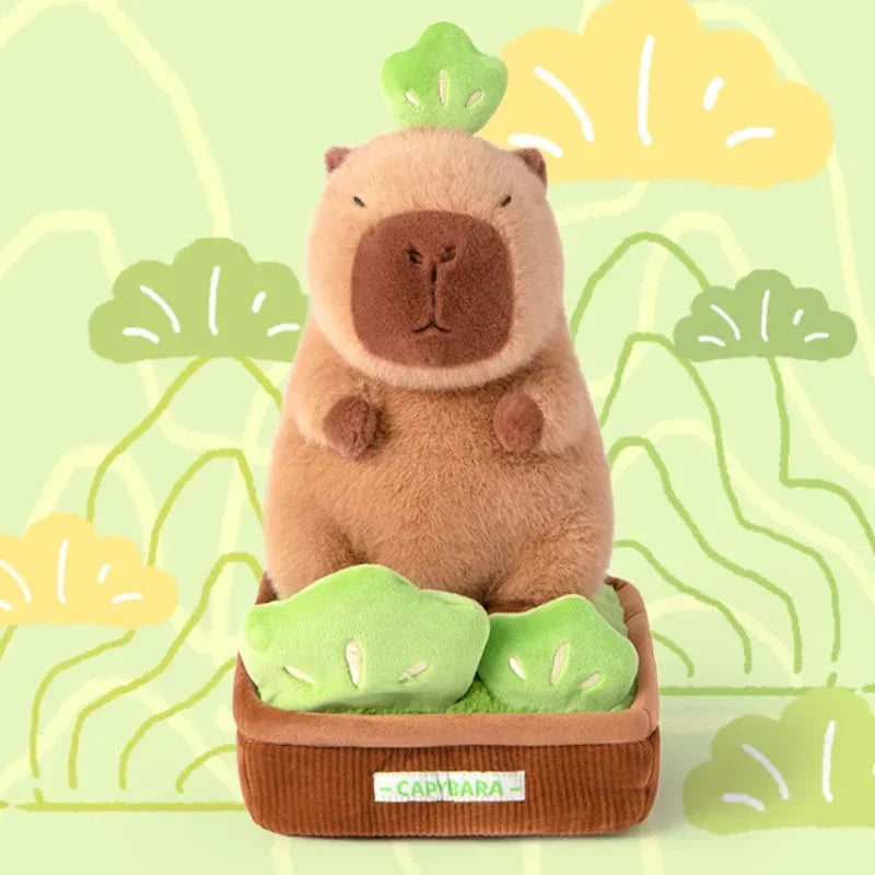 Kawaii Capybara Plant Pot Plushie