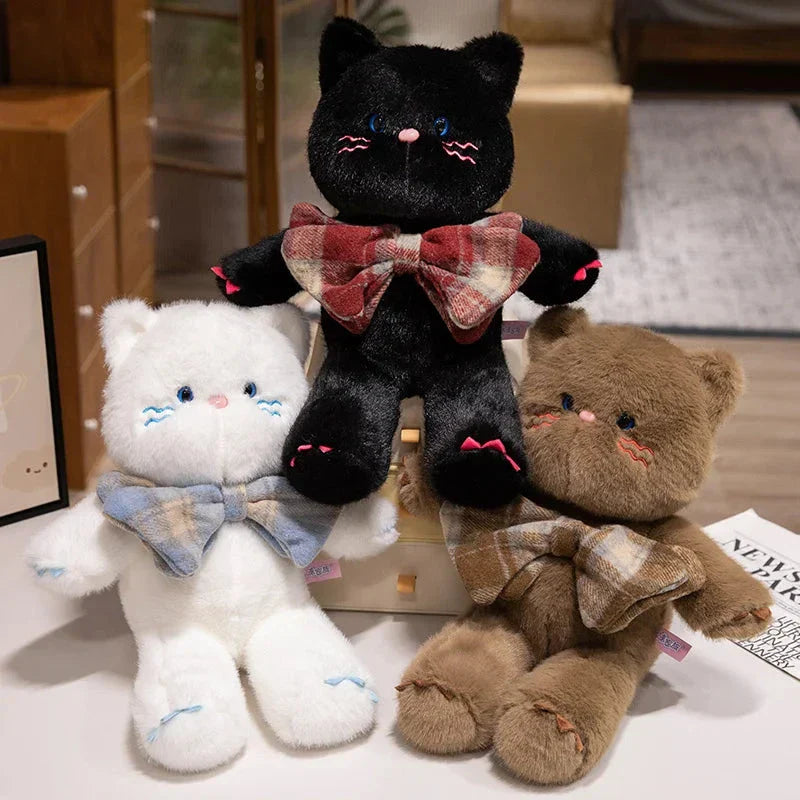 Kawaii Cat Teddy Bear Bowtie Plushies