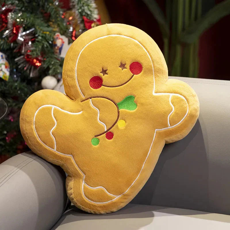 Kawaii Christmas Snow Man Gingerbread Man Plushies