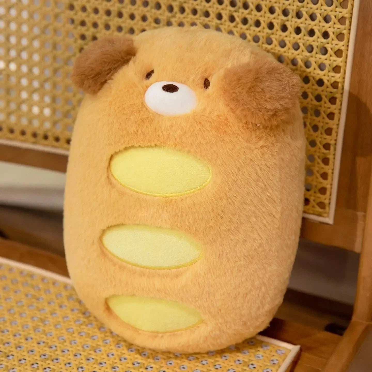 Kawaii Dog Bread Baguette Plushie