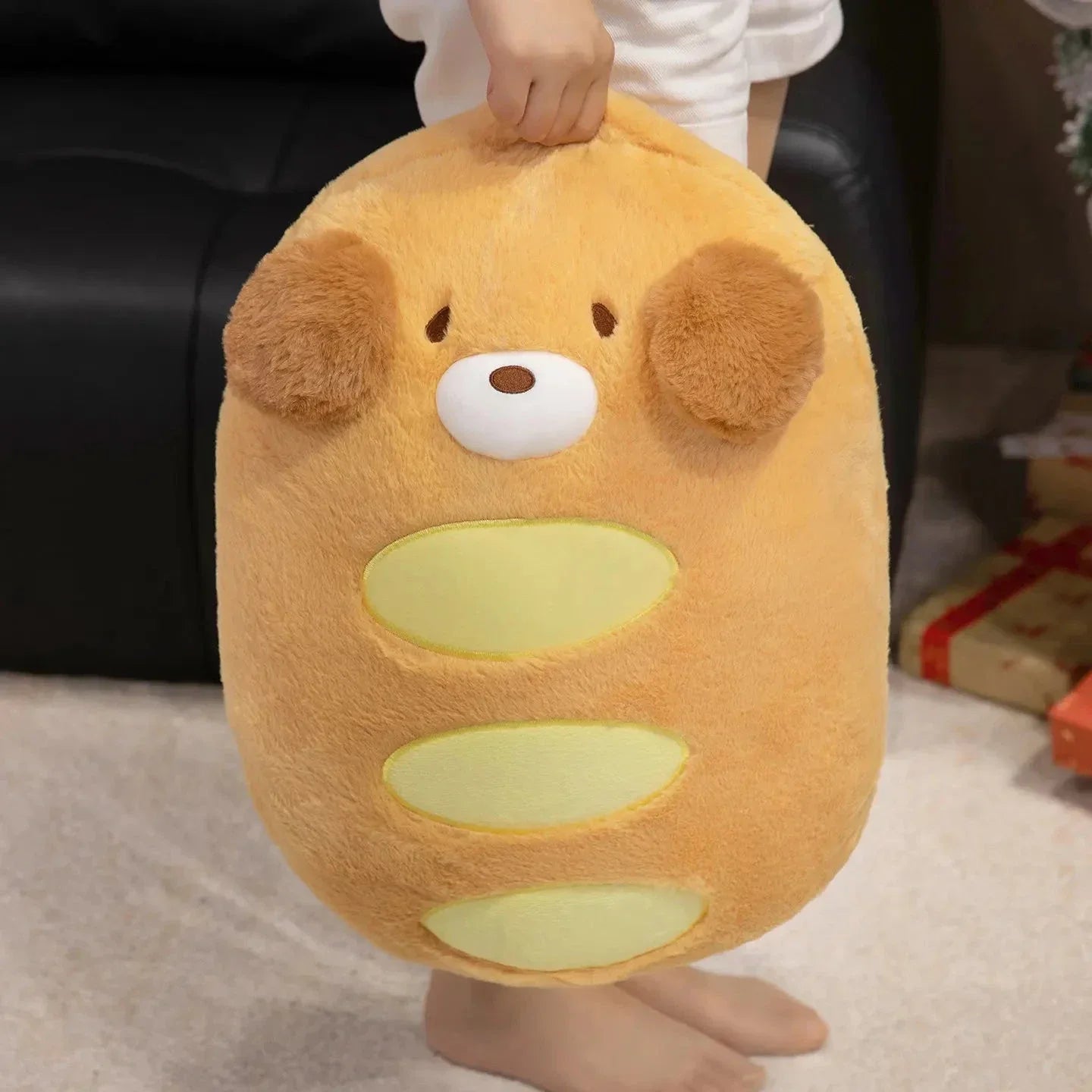 Kawaii Dog Bread Baguette Plushie
