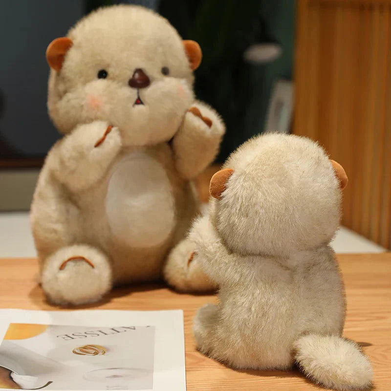 Kawaii Fluffy Blushing Otter Plushie