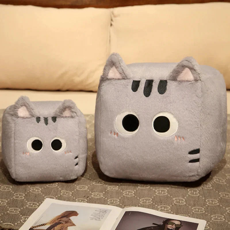 Kawaii Fluffy Cube Cat Plushie Collection