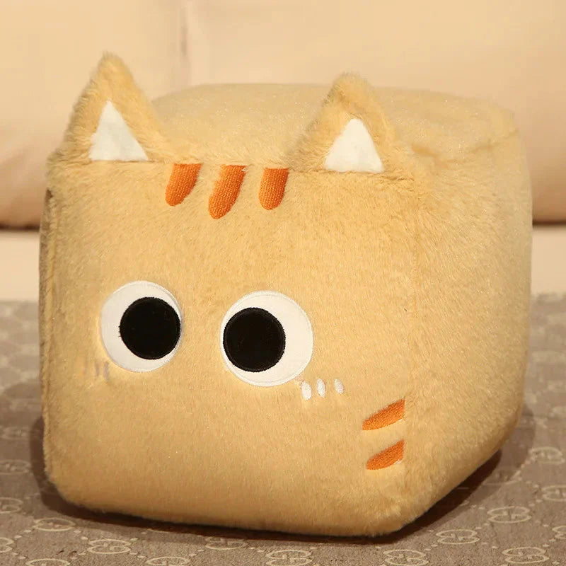 Kawaii Fluffy Cube Cat Plushie Collection