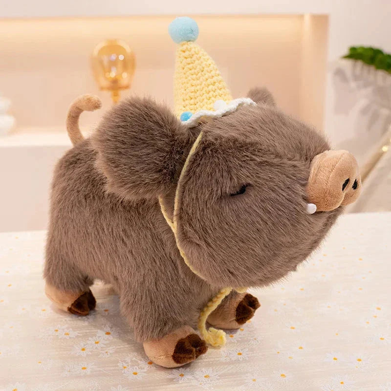 Kawaii Fluffy Wild Boar Plushie