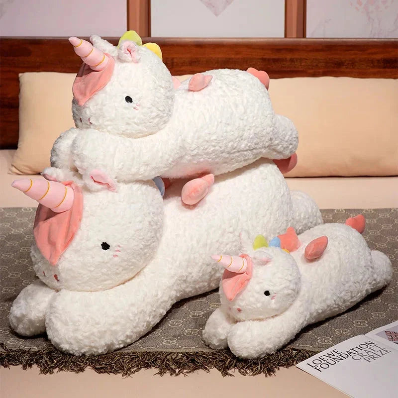Kawaii Giant Chibi White Unicorn Plushie