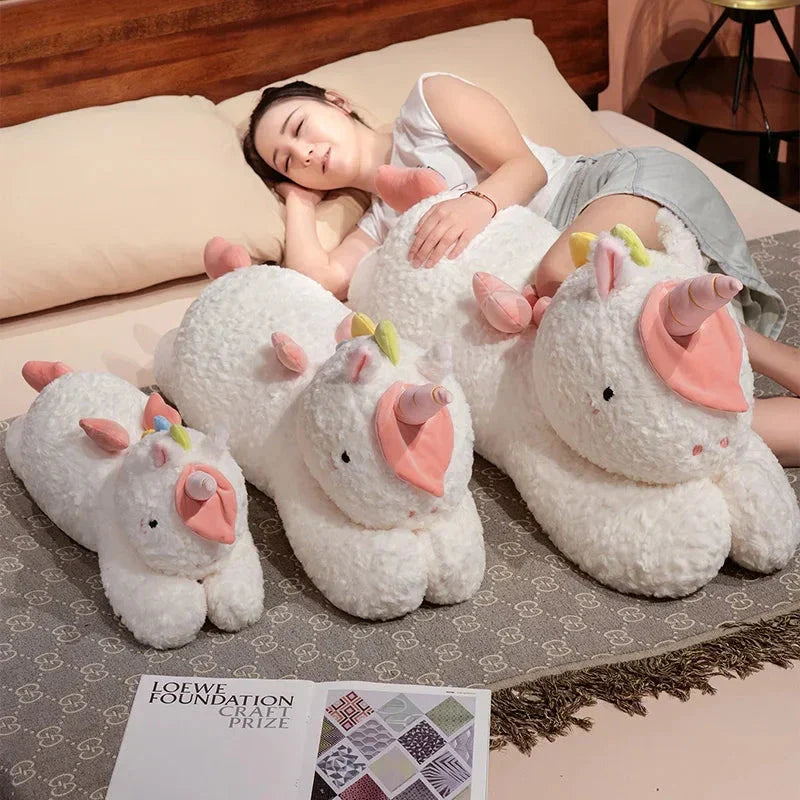 Kawaii Giant Chibi White Unicorn Plushie