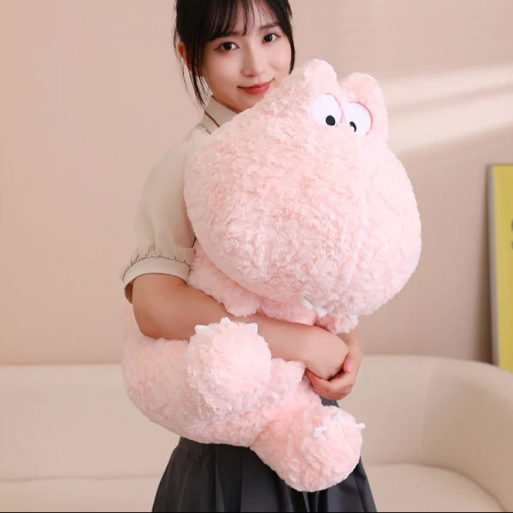 Kawaii Goofy Green Pink Dinosaur Plushies
