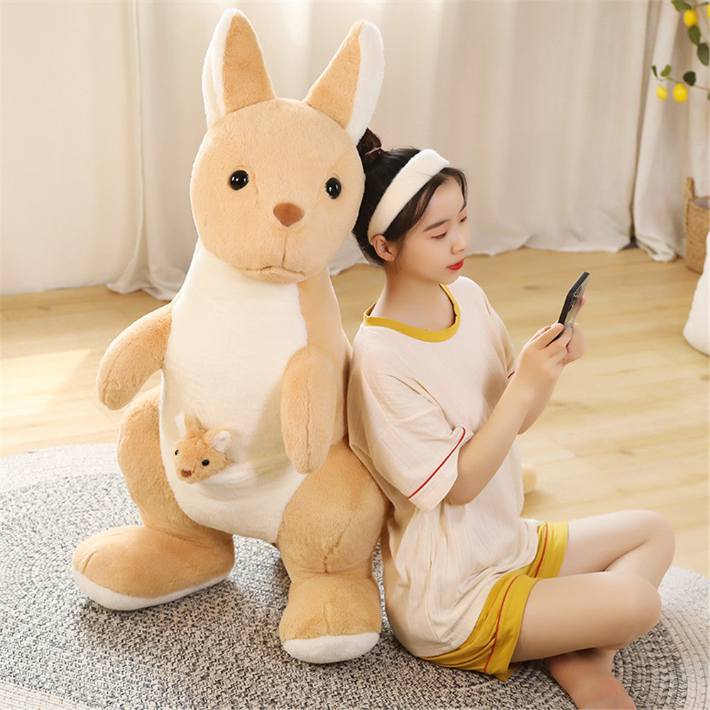 Kawaii Kangaroo Mama Papa and Baby Plushie
