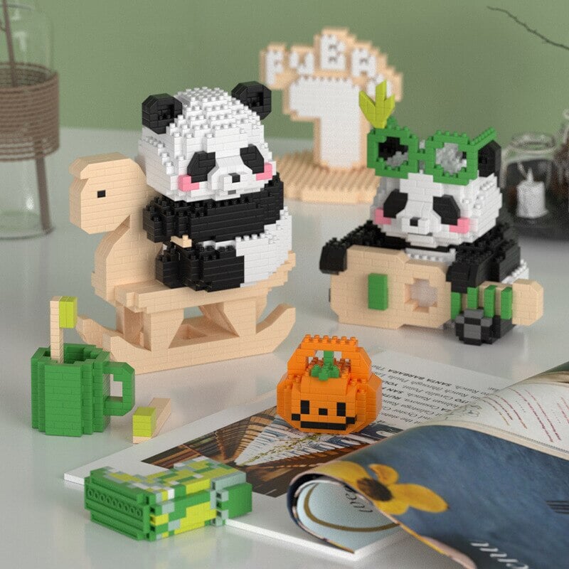 Kawaii Panda 3-in-1 Nano Building Block Collection 2