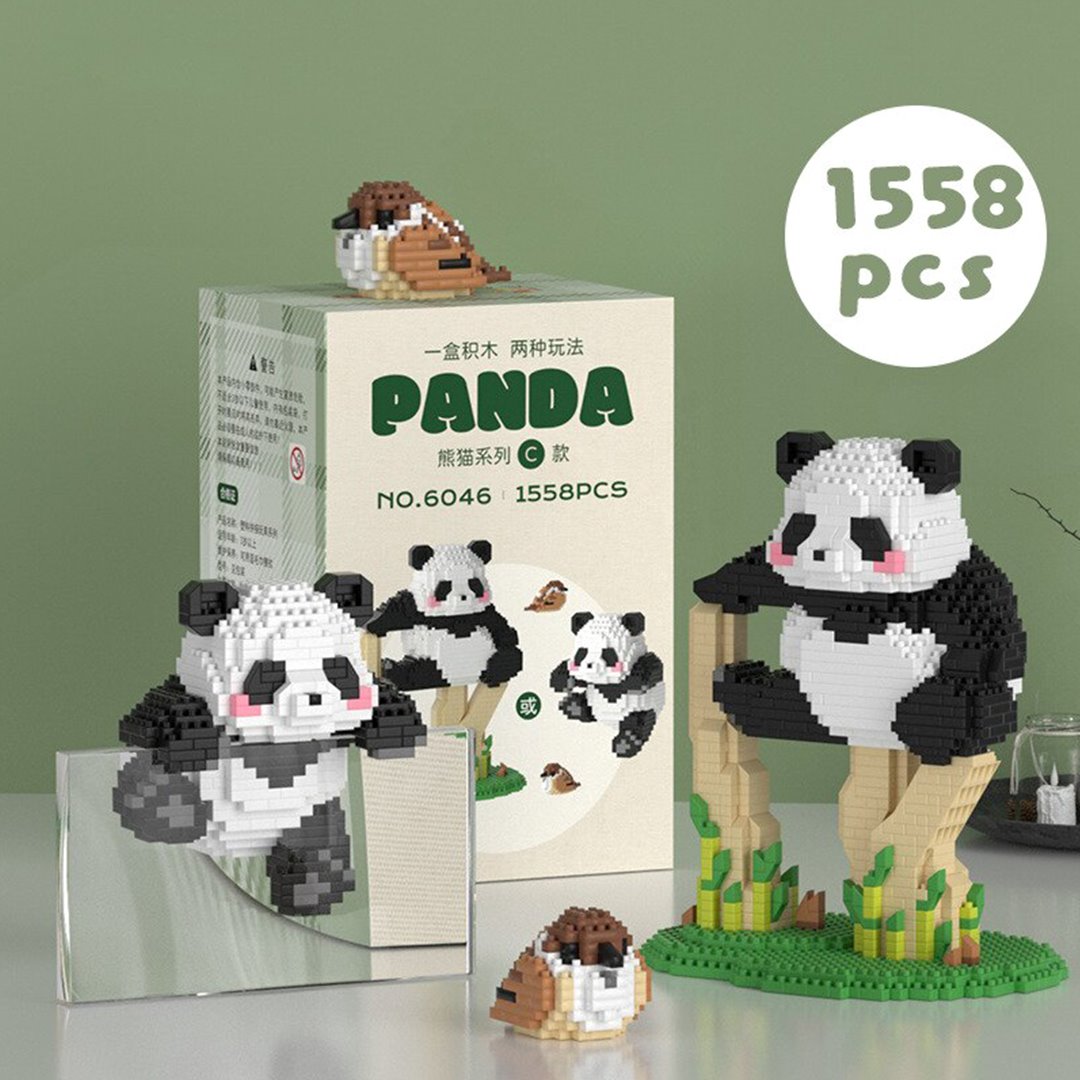 Kawaii Panda 3-in-1 Nano Building Block Collection 2