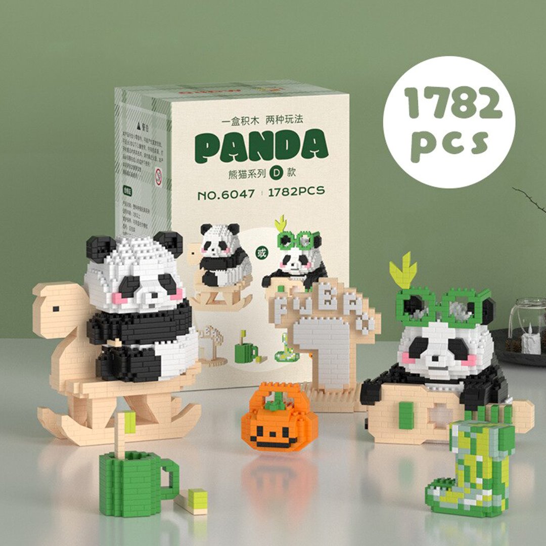 Kawaii Panda 3-in-1 Nano Building Block Collection 2