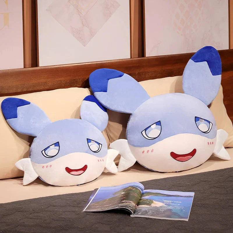 Kawaii Sofi Blue Dragon Pillow Blanket Plushie Combo