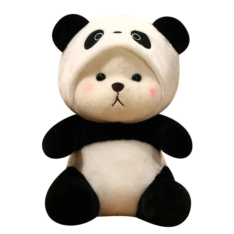 Kawaii White Bear Panda Outfit Plushie