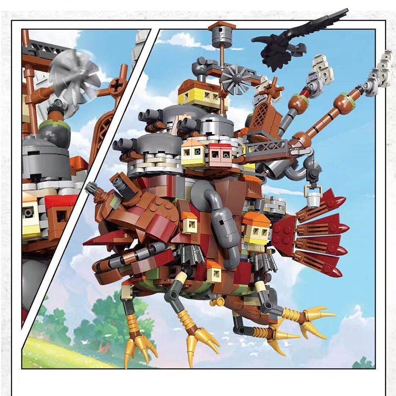 Large Howl's Moving Castle Building Set