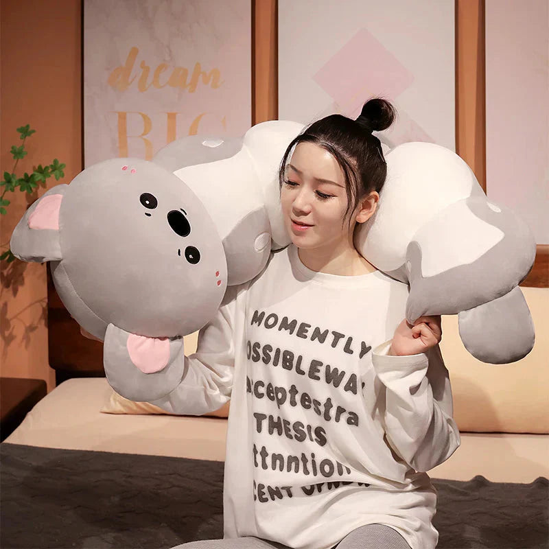 Long Caterpillar Cat Koala Elephant Plushie Collection