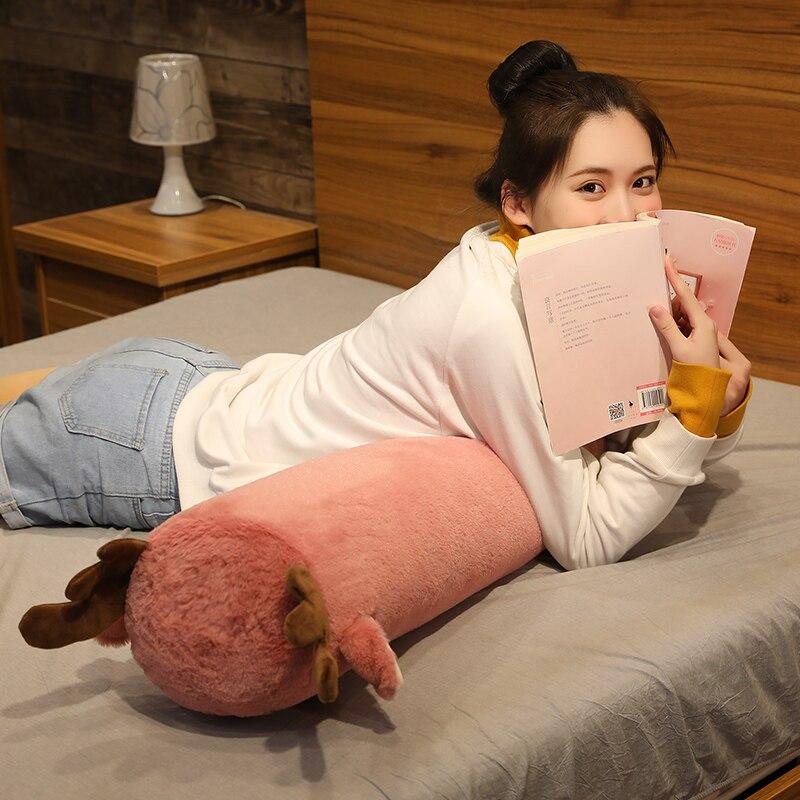 Long Fluffy Animal Body Pillow Plushies