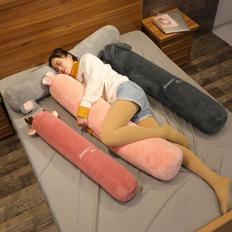 Long Fluffy Animal Body Pillow Plushies