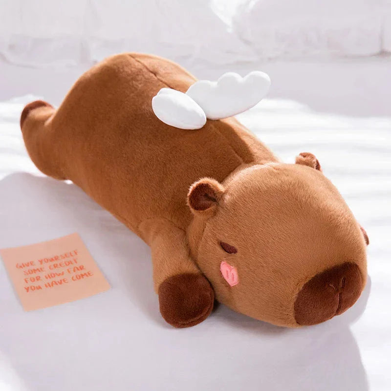 Long Kawaii Angel Capybara Plushies