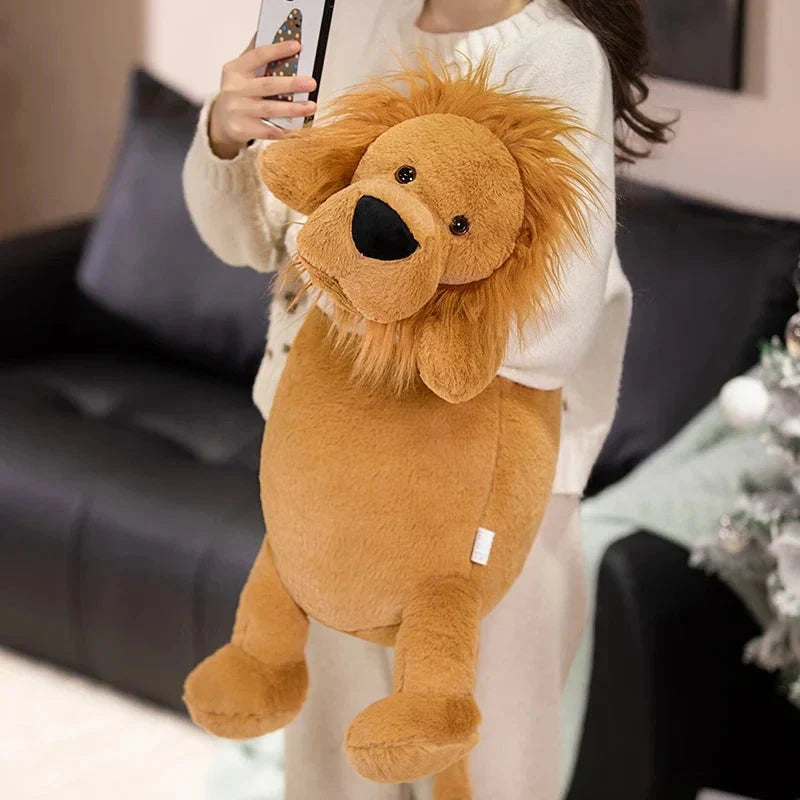 Long Lion Snuggle Buddy Plushies