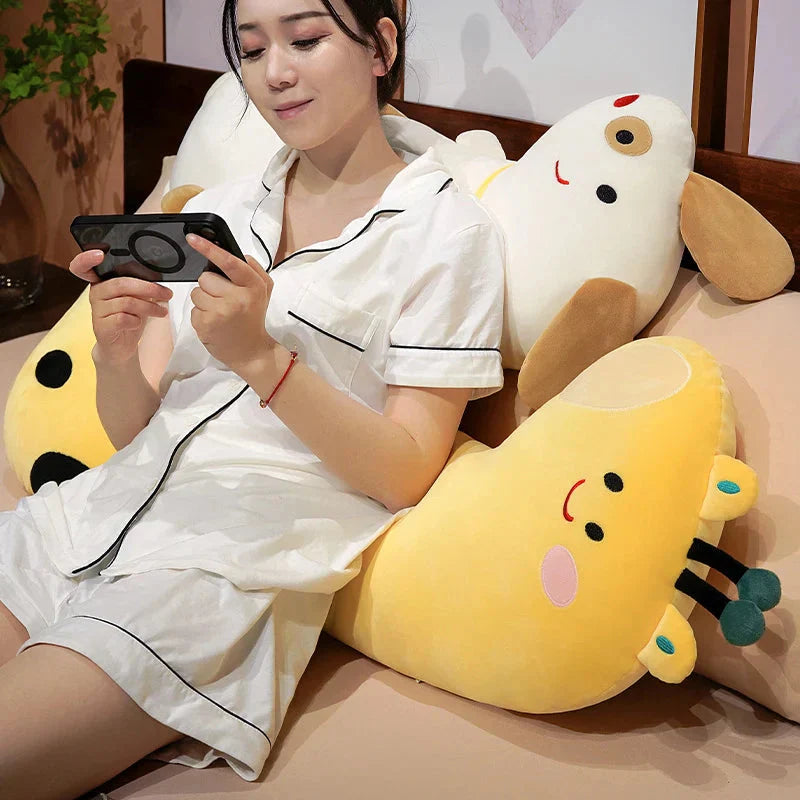 Long Pancake Dino Dog Crocodile Giraffe Pillow Plush