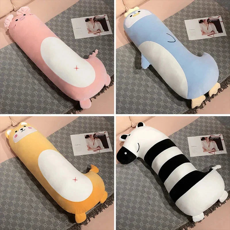 Long Penguin Shiba Pig Zebra Snuggle Buddy Plushies