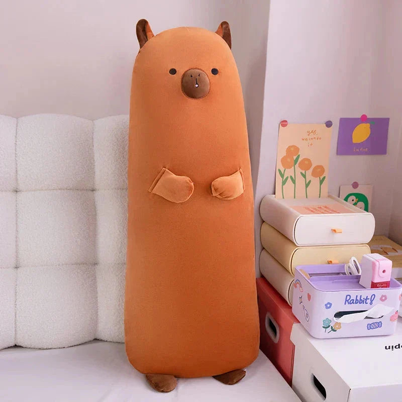 Long Snuggle Buddies Capybara Alpaca Pig Plushie