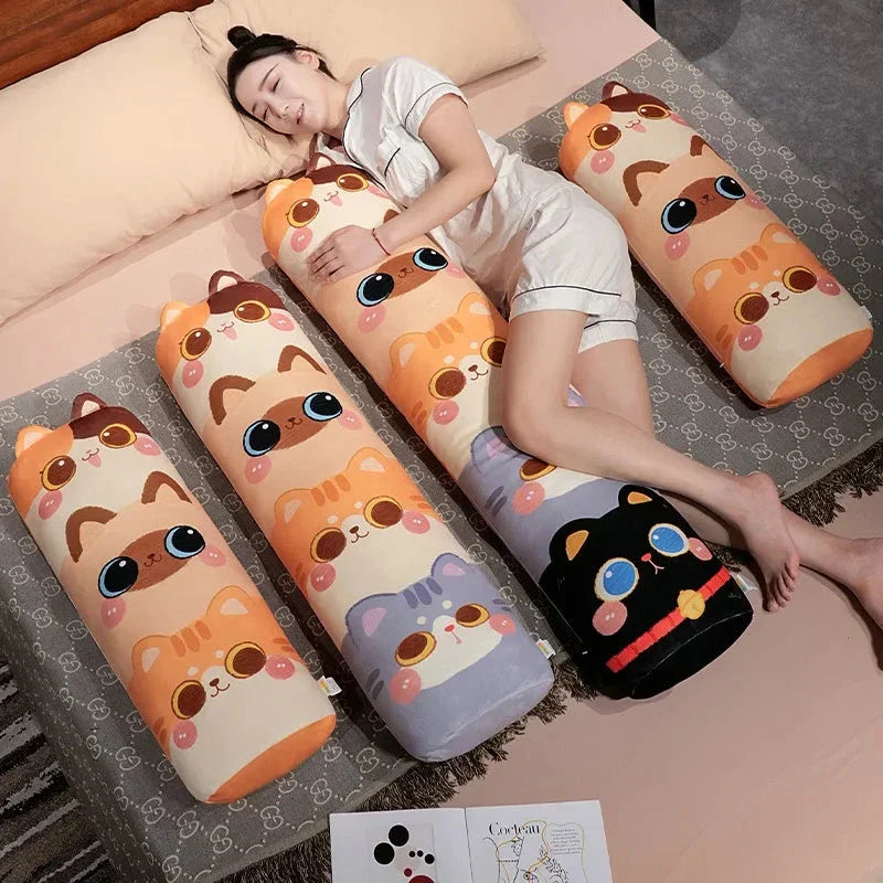 Long Snuggle Stacked Cats Plushie