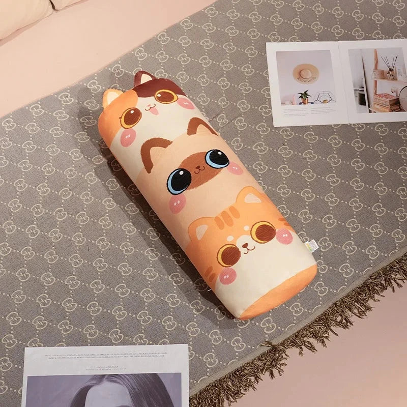 Long Snuggle Stacked Cats Plushie