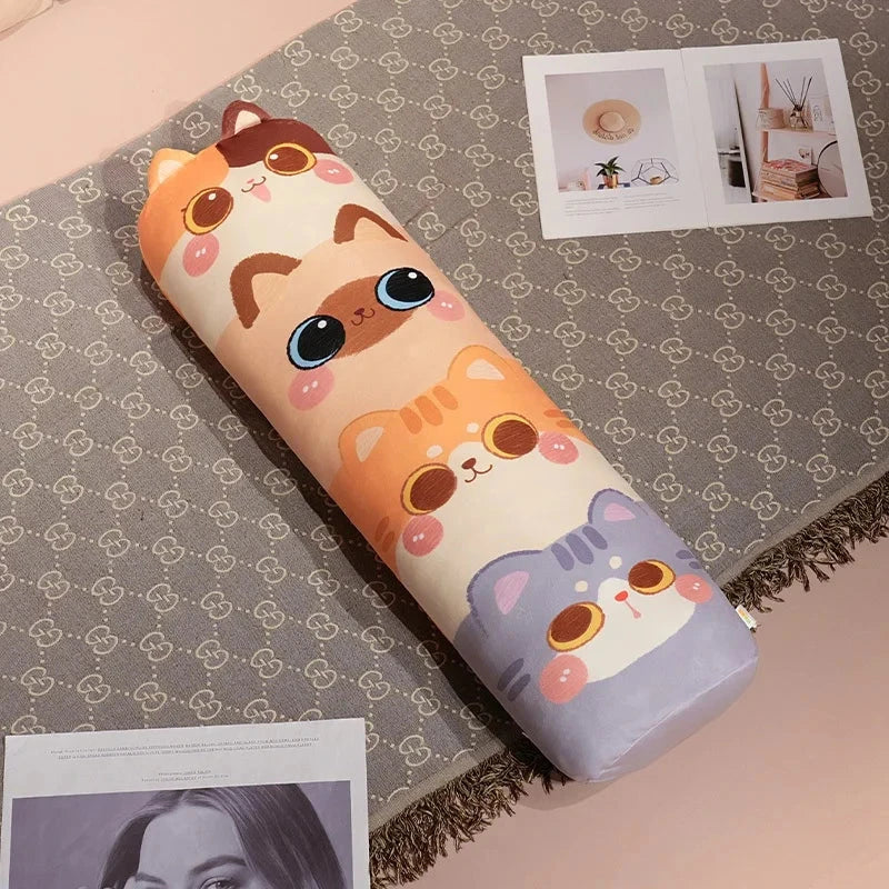 Long Snuggle Stacked Cats Plushie